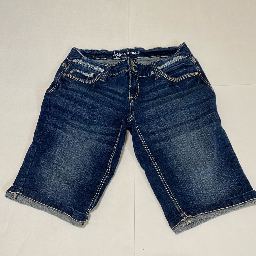 Ariya Dark Blue Jean Shorts